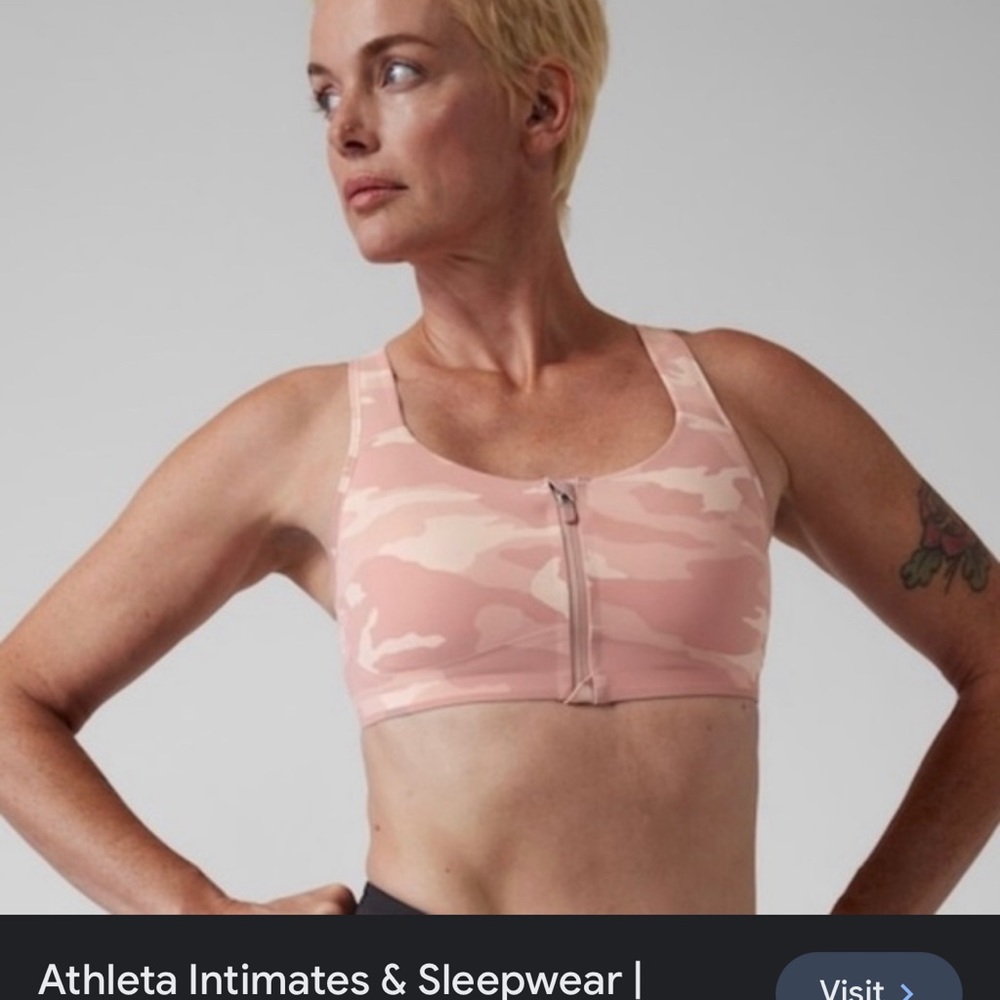 Athleta Empower II Train  Printed Bra A-C NWT Size S